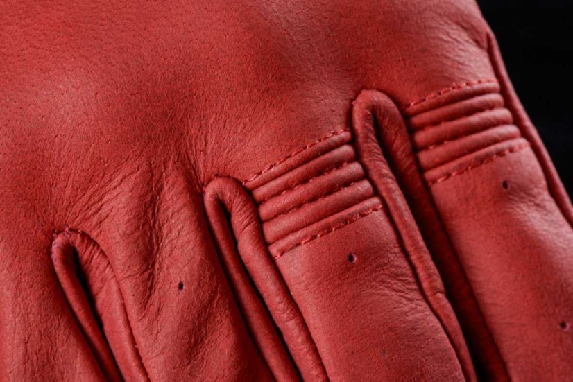 Rukavice na motorku Furygan TD Vintage Lady D3O (vínové) dámské