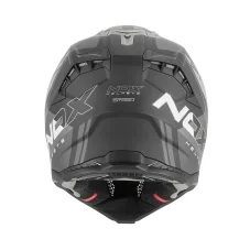 Motokrosová helma NOX N634 MX Storm (černá/stříbrná) mat