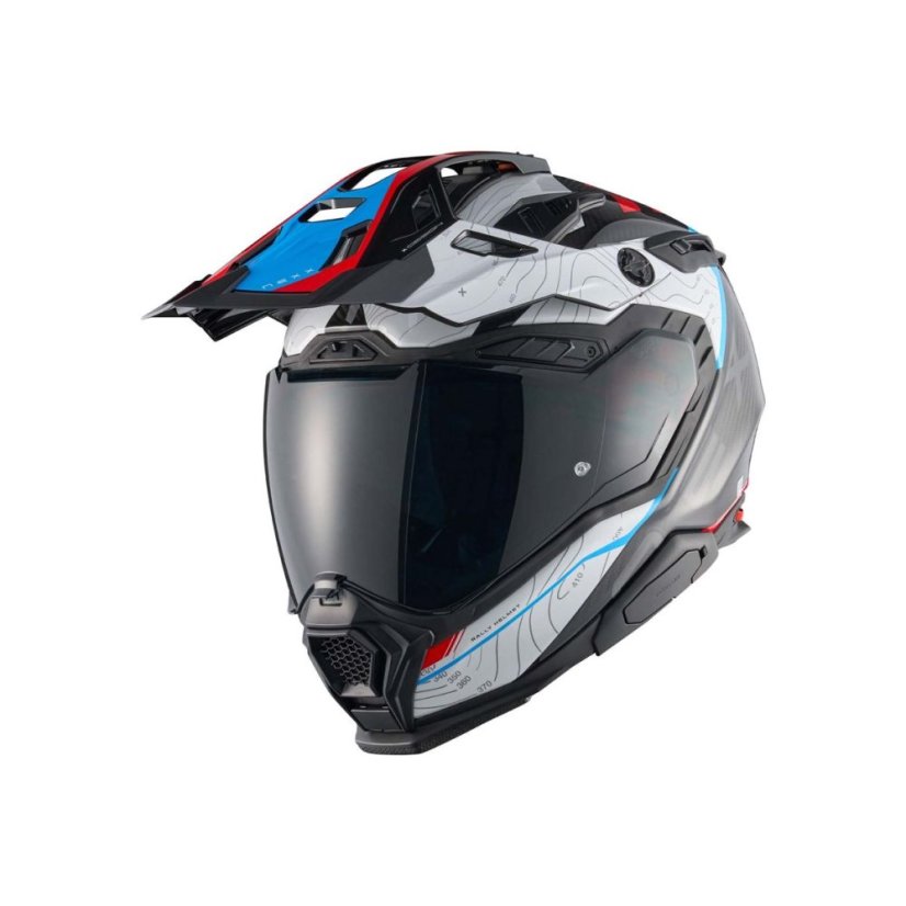 Moto přilba NEXX X.WED3 Furka (bílá/červená/modrá)