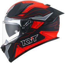 Moto přilba KYT R2R Led (černá/červená)