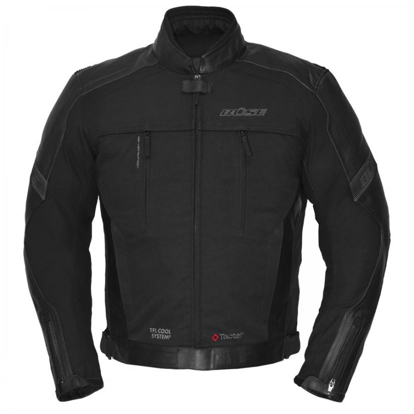 Kožená moto bunda Büse Novaro (černá) pánská