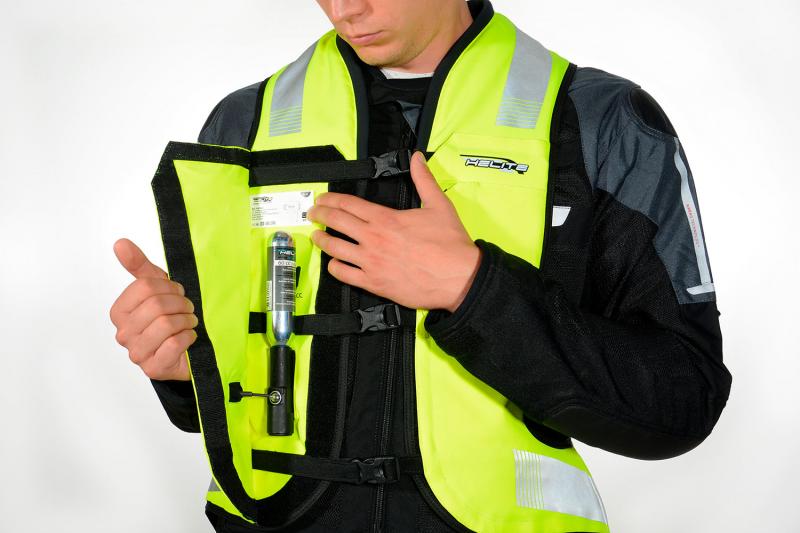 Moto airbagová vesta HELITE HiVis TURTLE 2 (žlutá fluo)