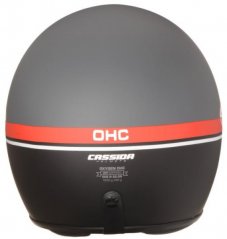 Moto přilba CASSIDA Oxygen JAWA OHC Special Edition (šedá matná/červená/černá/bílá)