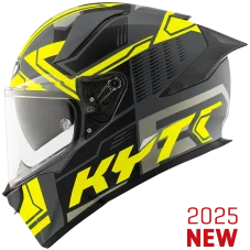 Moto přilba KYT R2R Octane (černá/šedá/žlutá) matná